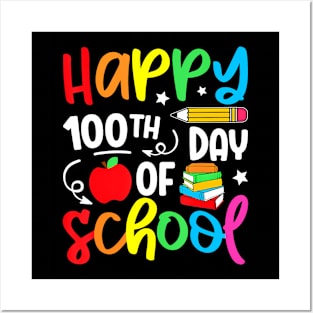 100th Day Of School Teacher Kids Boys Girls 100 Days Posters and Art
